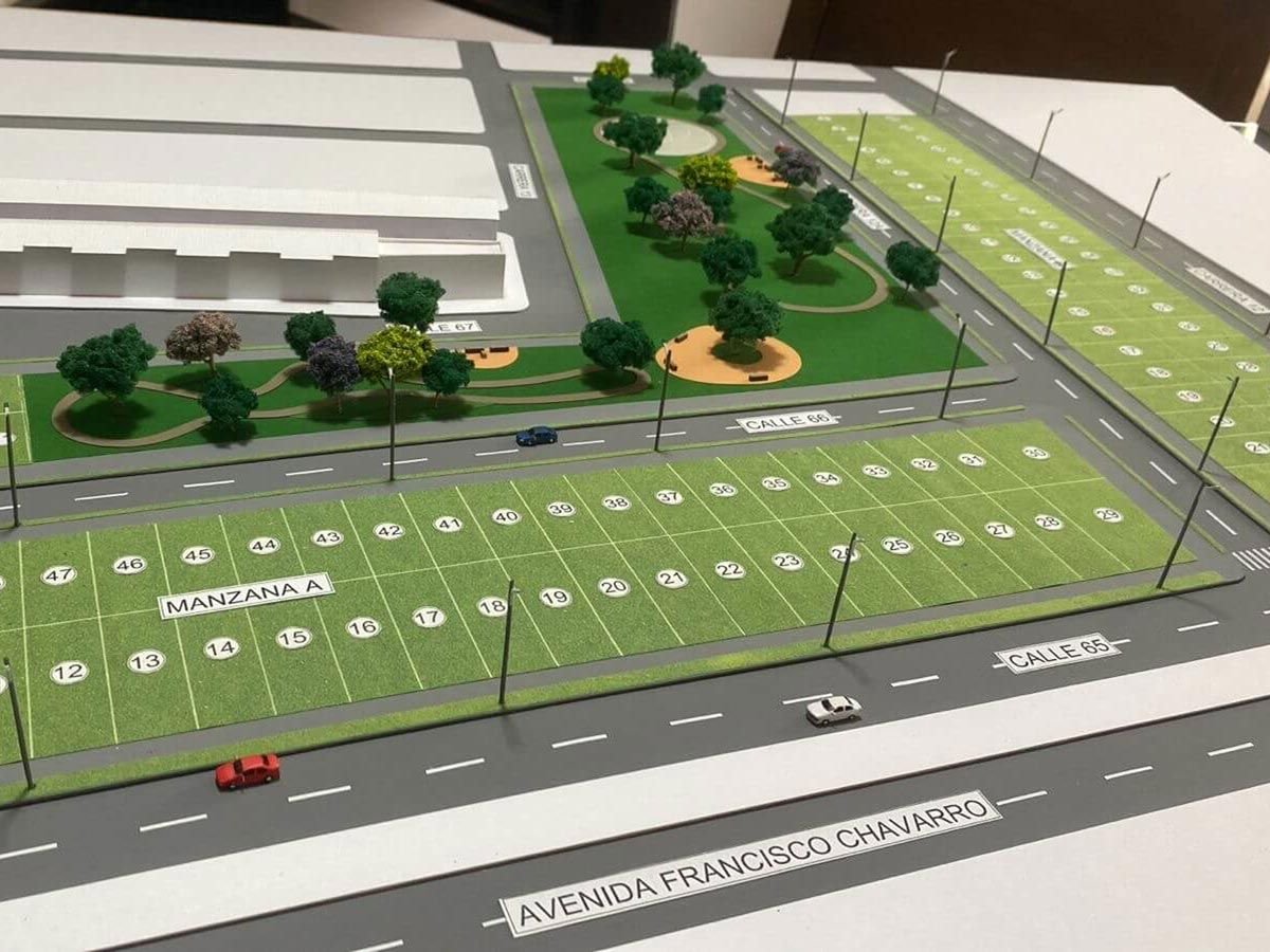 Maqueta del proyecto urbanístico